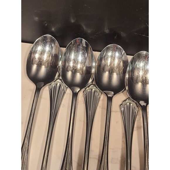 Oneida Community Marquette Stainless Tablespoons 6.75” Flatware EUC Set of (11) - Picture 10 of 10